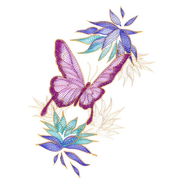 Elegant Butterfly and Blooms - Image 9