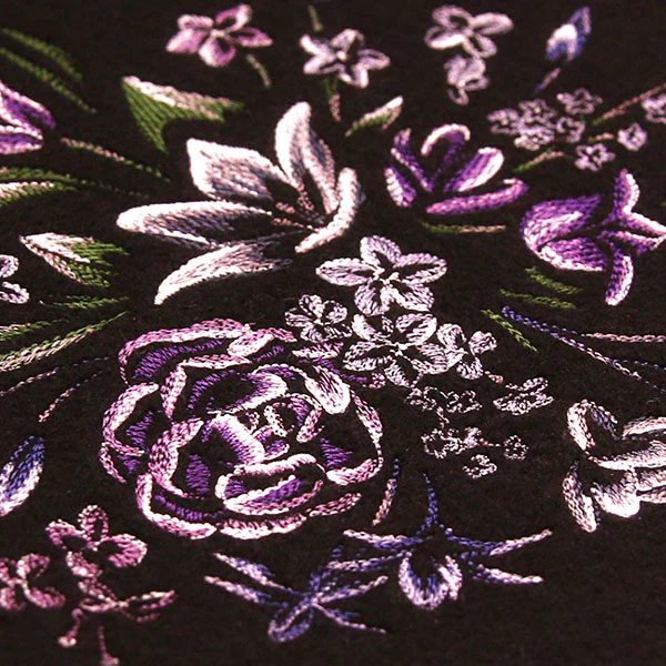 Elegant Midnight Blooms - Image 2