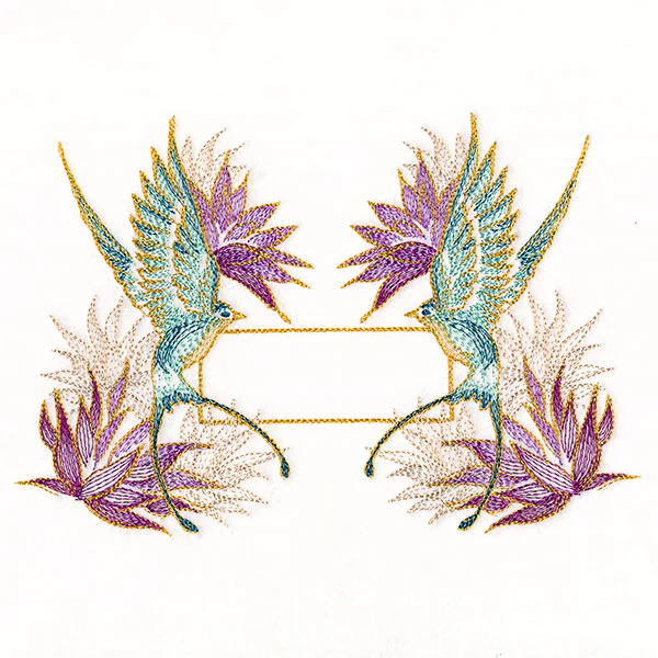 Elegant Swallow Quilt Label - Image 5