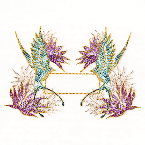 Elegant Swallow Quilt Label - Image 7