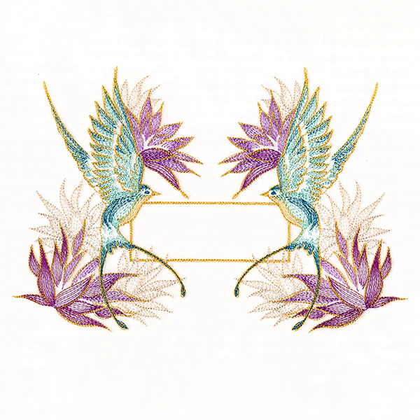 Elegant Swallow Quilt Label - Image 9