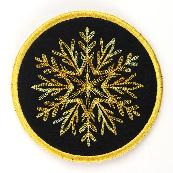 Elements of Winter Snowflake Coaster 2 (In-the-Hoop) - Image 3