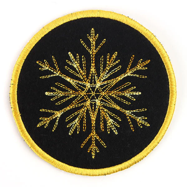 Elements of Winter Snowflake Coaster 4 (In-the-Hoop) - Image 3