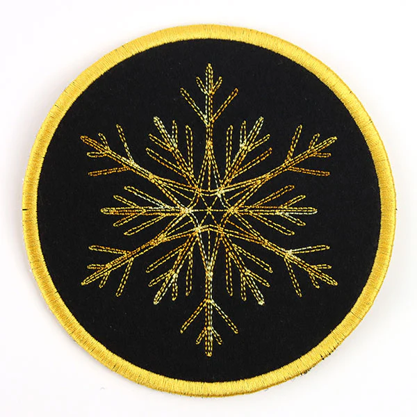 Elements of Winter Snowflake Coaster 4 (In-the-Hoop) - Image 5