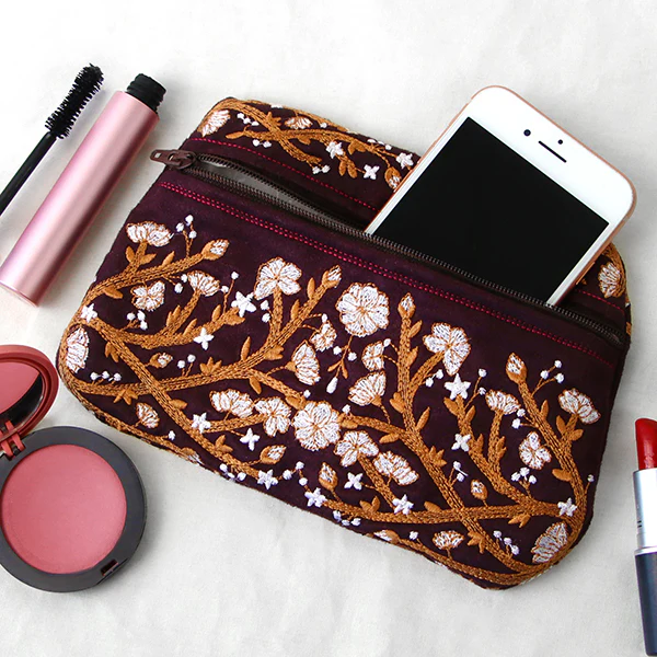 Enchanted Evening Lined Zipper Pouch (In-the-Hoop) - Image 6