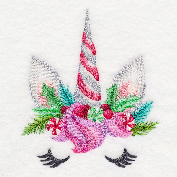 Enchanting Christmas Unicorn Face - Image 4