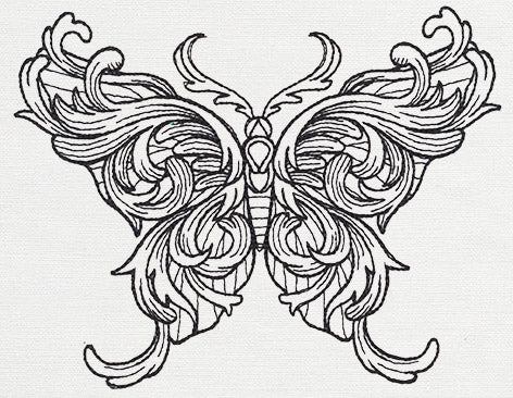 Engraved Butterfly - Image 3