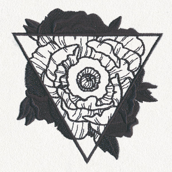 Engraved Poppy Triangle - Image 5