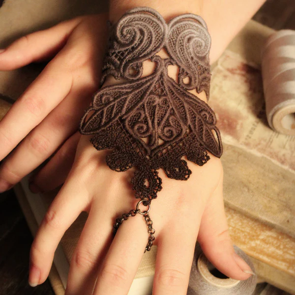 Evenfall Lace Cuff Bracelet (Split) - Image 3