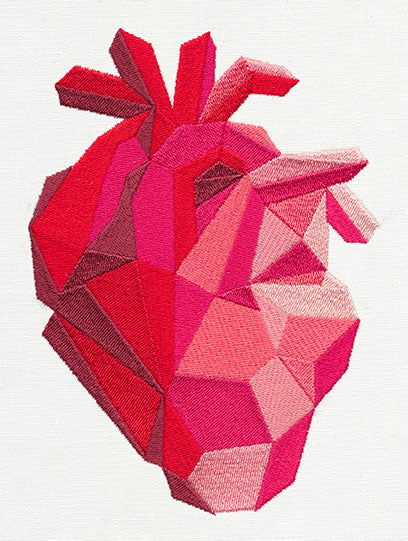 Faceted Anatomical Heart - Image 2