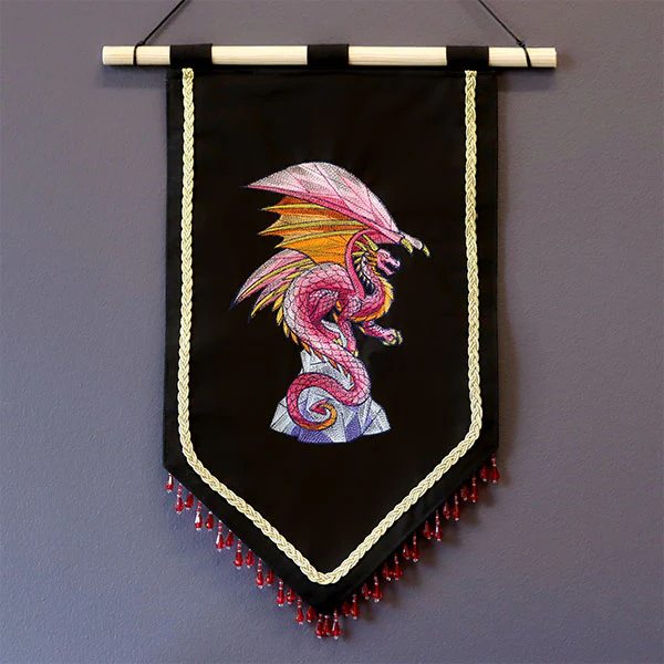 Facets of Fantasy Stained Glass Dragon - Image 2