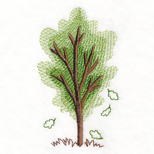 Falling Oak Leaves