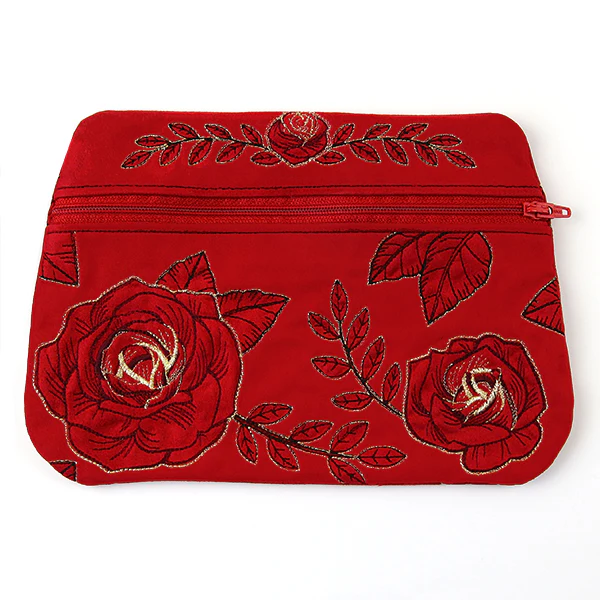 Fancy Floral Lined Zipper Pouch (In-the-Hoop) - Image 7