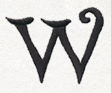 Fantasy Letter W - Lowercase - Image 3