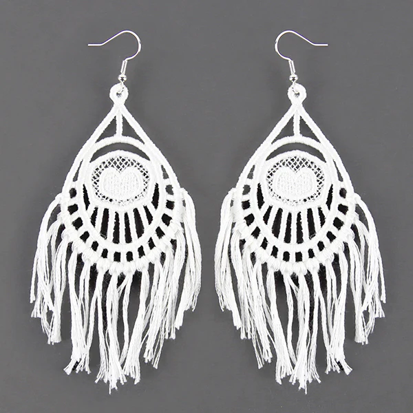 Fashioned for You Peacock Earrings (Lace) - Image 3