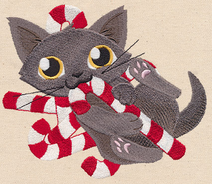 Feline Festive - Candy Cane Kitty - Image 3