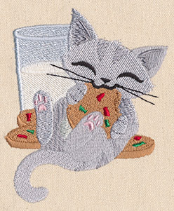 Feline Festive - Milk & Cookies Kitty - Image 2