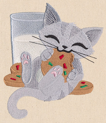 Feline Festive - Milk & Cookies Kitty - Image 3