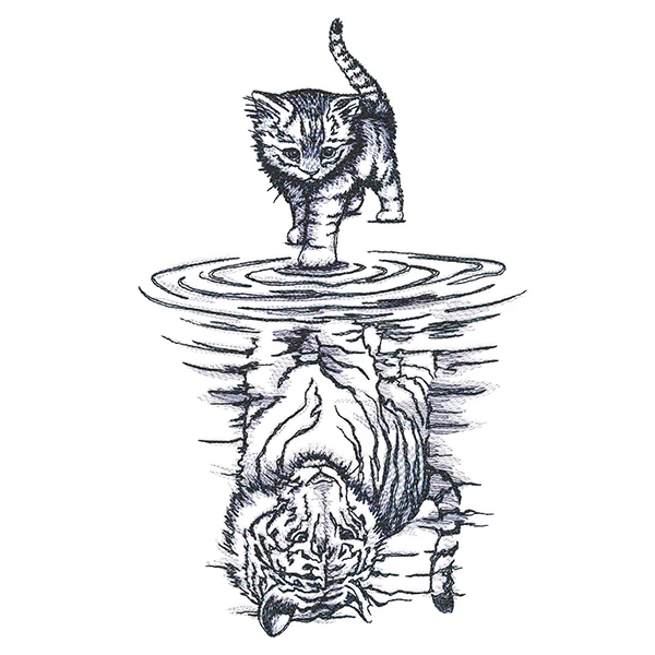 Feline Reflection - Image 3