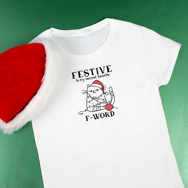 Festive is My Second Favorite F-Word Cat - Image 2