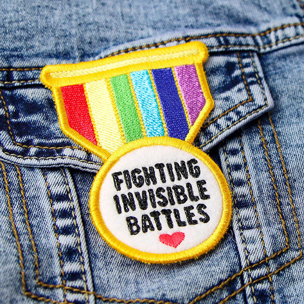 Fighting Invisible Battles Badge (In-the-Hoop) - Image 3