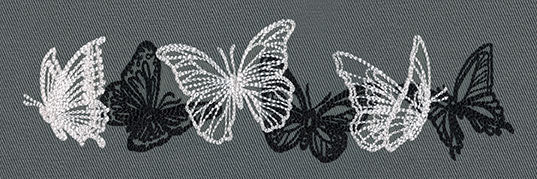 Flight & Dark Butterflies - Horizontal Border - Image 2