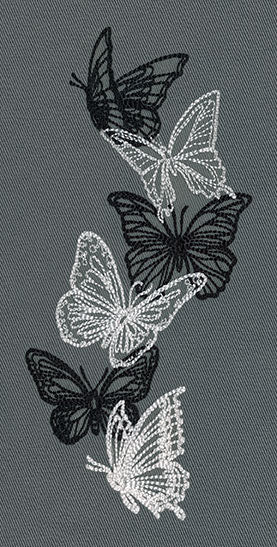 Flight & Dark Butterflies - Vertical Border - Image 2