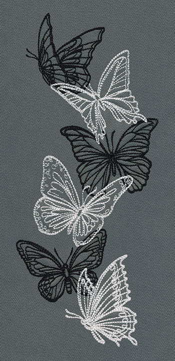 Flight & Dark Butterflies - Vertical Border - Image 4