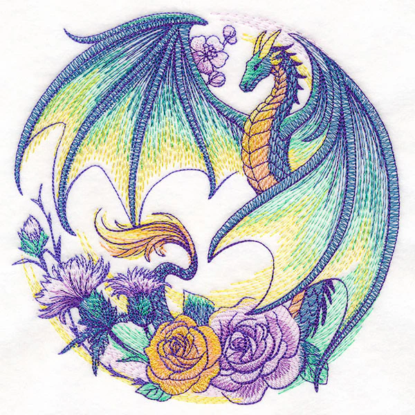 Flight of Flowers Dragon Wreath - Image 2