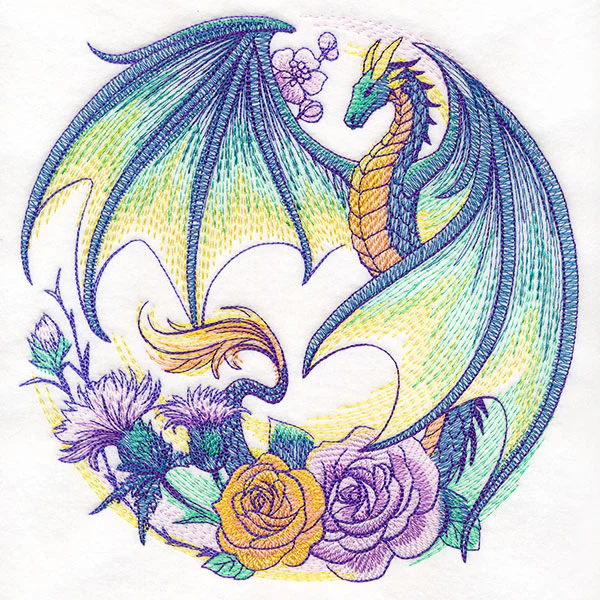 Flight of Flowers Dragon Wreath - Image 5