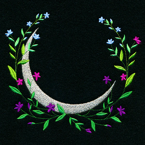 Floral Crescent Moon - Image 3