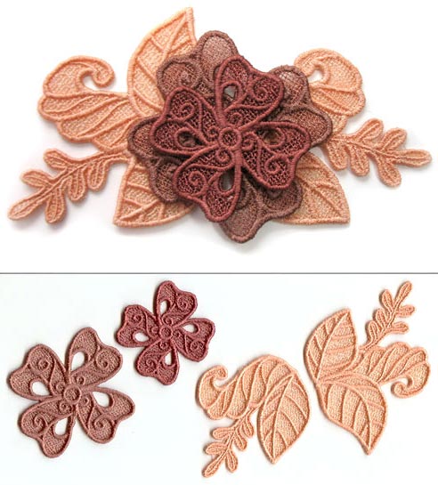 Floral Fascinator (Lace) - Image 3
