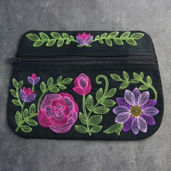 Floral Fashions Zipper Pouch (In-the-Hoop) - Image 3
