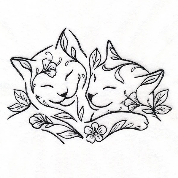Floral Feline - Kitty Pair - Image 5