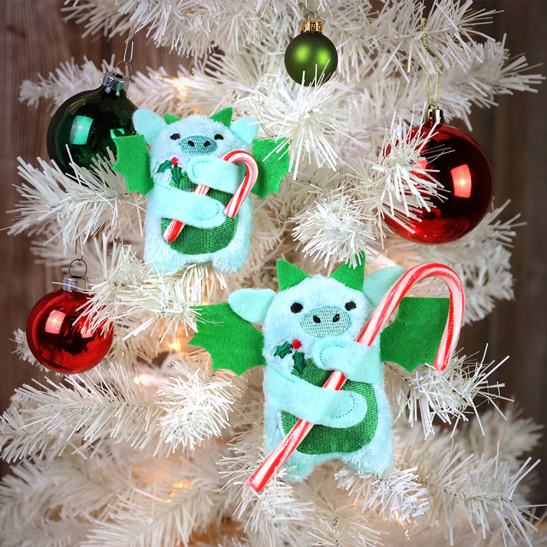 Fluffy Dragon Candy Cane Holder (In-the-Hoop) - Image 2