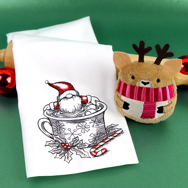 Fluffy & Festive Reindeer (In-the-Hoop) - Image 2