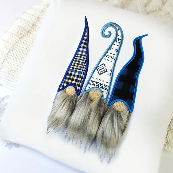 Fluffy Gnome Trio (Applique) - Image 2