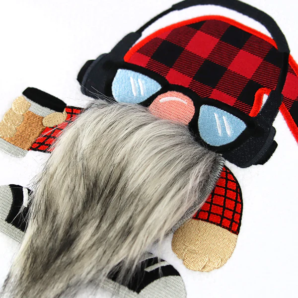 Fluffy Hipster Gnome (Applique) - Image 2