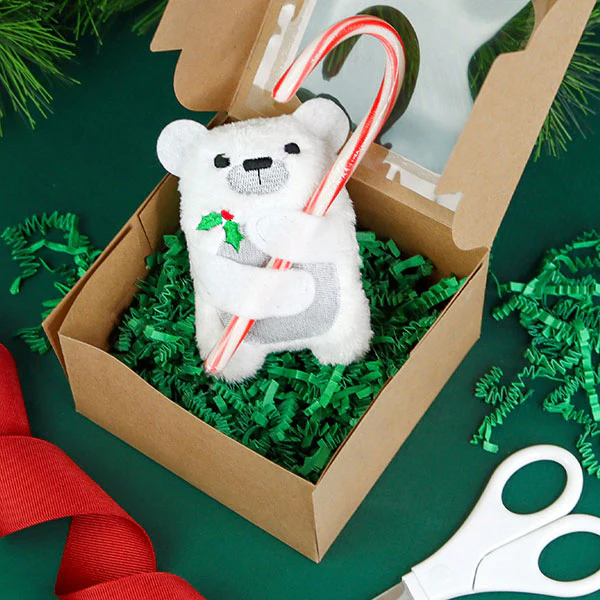 Fluffy Polar Bear Candy Cane Holder (In-the-Hoop) - Image 7