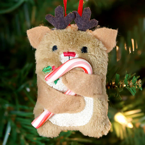 Fluffy Reindeer Candy Cane Holder (In-the-Hoop) - Image 4