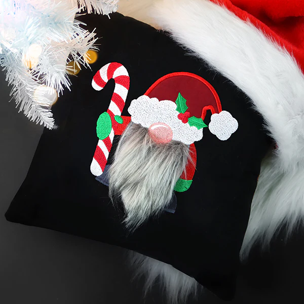 Fluffy Santa Gnome (Applique) - Image 2