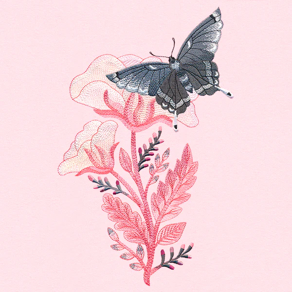 Fluttering Moth in Blooms - Image 11
