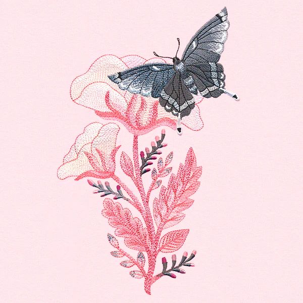 Fluttering Moth in Blooms - Image 3