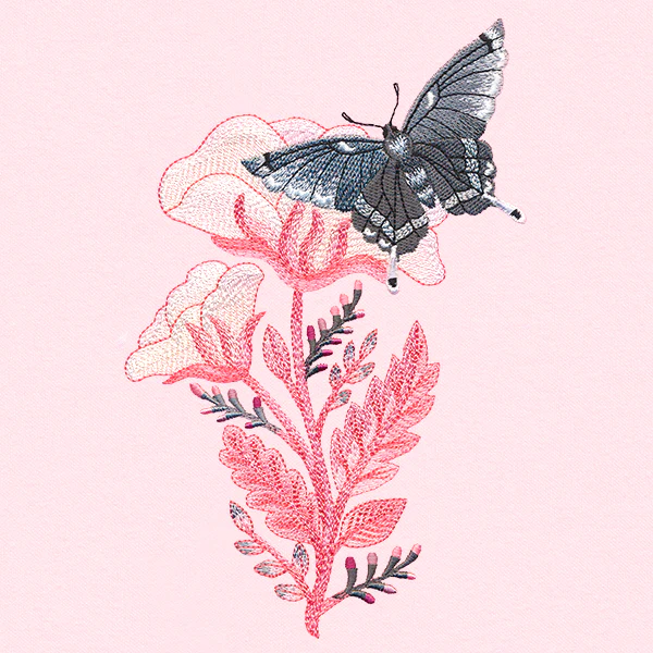 Fluttering Moth in Blooms - Image 5