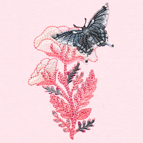 Fluttering Moth in Blooms - Image 9