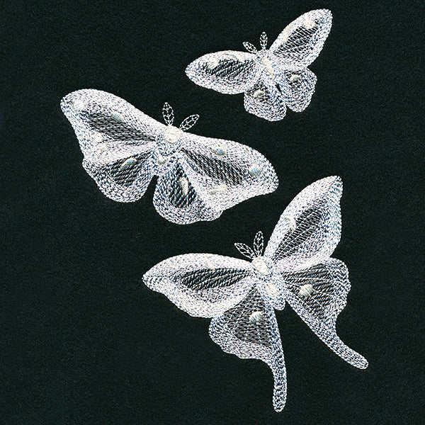 Fluttering Moth Trio - Image 4