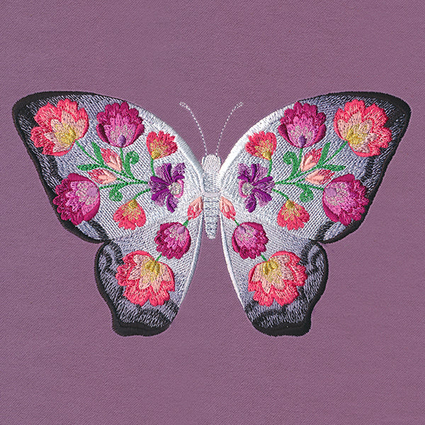 Folk Flowers Butterfly - Image 3