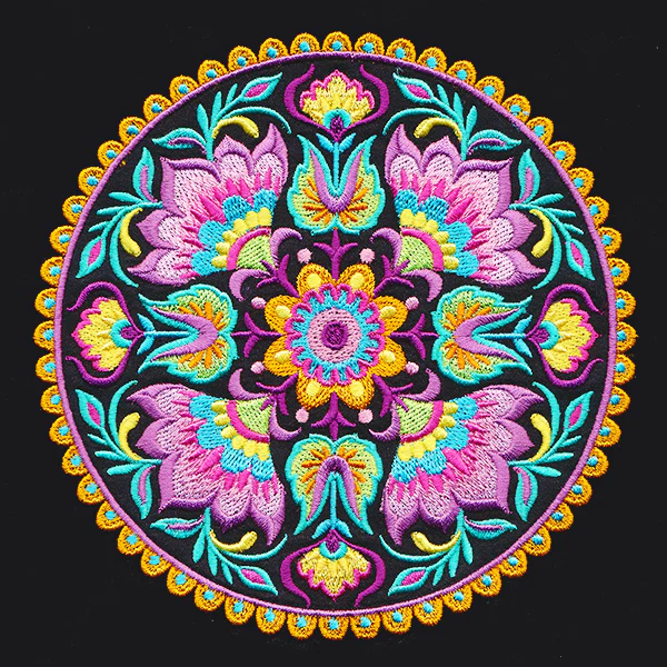 Folk Flowers Medallion - Image 10