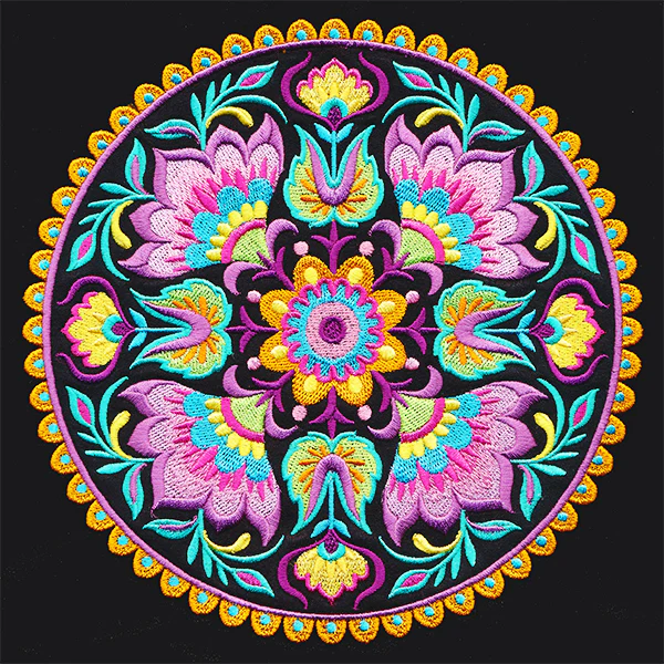 Folk Flowers Medallion - Image 18