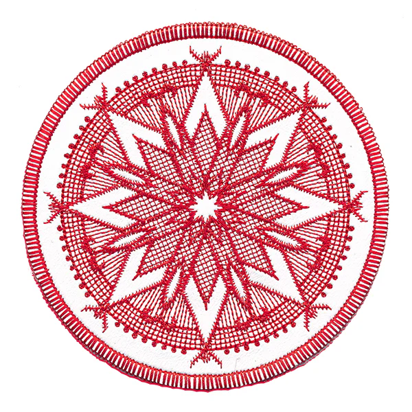Folk Winter Snowflake Coaster (In-the-Hoop) - Image 6